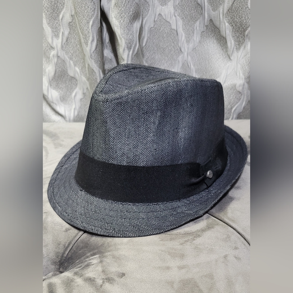 Stetson | All American |  Adult Fedora Hat | Gray Herringbone Tweed
